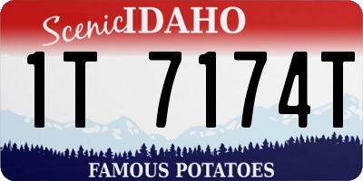 ID license plate 1T7174T