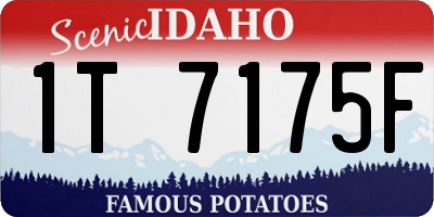 ID license plate 1T7175F
