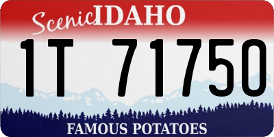 ID license plate 1T7175O