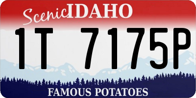 ID license plate 1T7175P