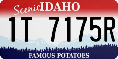 ID license plate 1T7175R