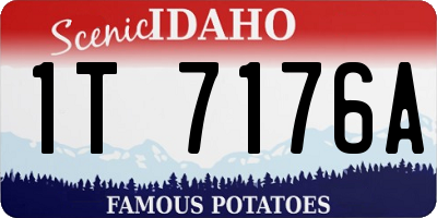 ID license plate 1T7176A