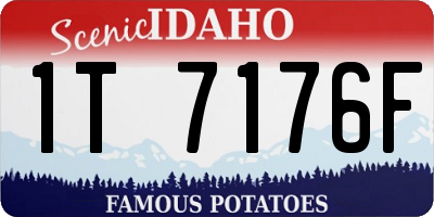 ID license plate 1T7176F