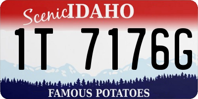ID license plate 1T7176G