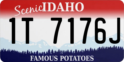 ID license plate 1T7176J