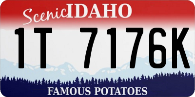 ID license plate 1T7176K