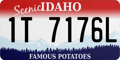 ID license plate 1T7176L
