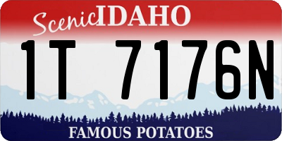 ID license plate 1T7176N