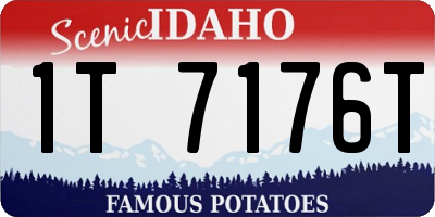 ID license plate 1T7176T