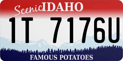 ID license plate 1T7176U