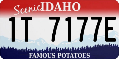 ID license plate 1T7177E