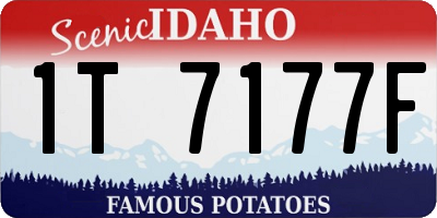 ID license plate 1T7177F