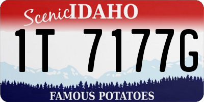 ID license plate 1T7177G