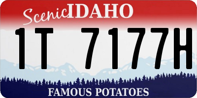 ID license plate 1T7177H