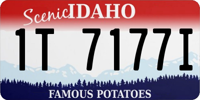 ID license plate 1T7177I