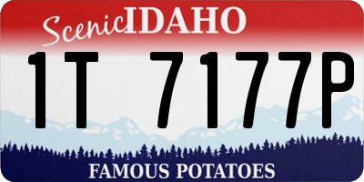 ID license plate 1T7177P
