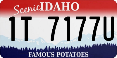 ID license plate 1T7177U