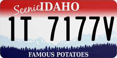 ID license plate 1T7177V
