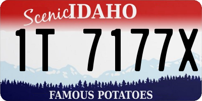 ID license plate 1T7177X