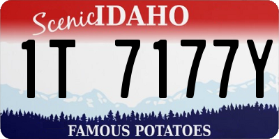 ID license plate 1T7177Y