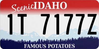 ID license plate 1T7177Z