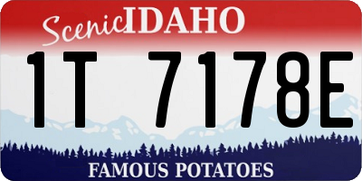 ID license plate 1T7178E