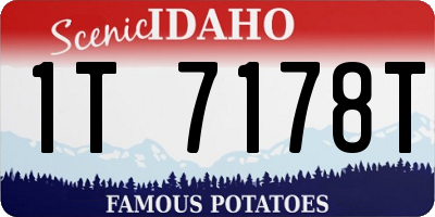 ID license plate 1T7178T