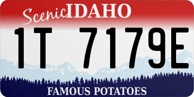 ID license plate 1T7179E