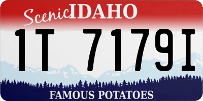 ID license plate 1T7179I