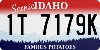 ID license plate 1T7179K