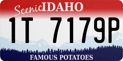 ID license plate 1T7179P