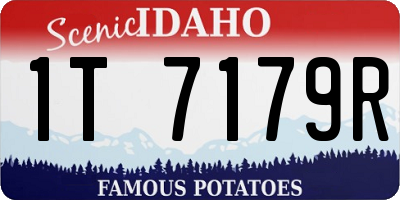 ID license plate 1T7179R