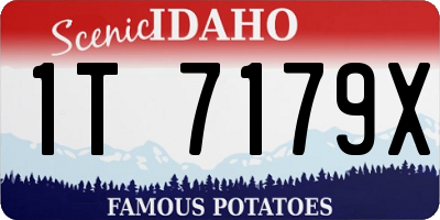 ID license plate 1T7179X