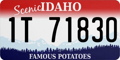 ID license plate 1T7183O