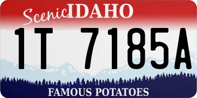 ID license plate 1T7185A