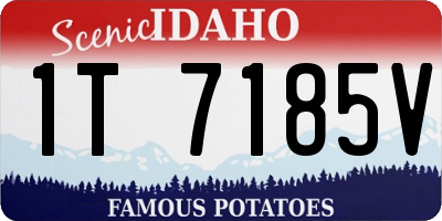 ID license plate 1T7185V