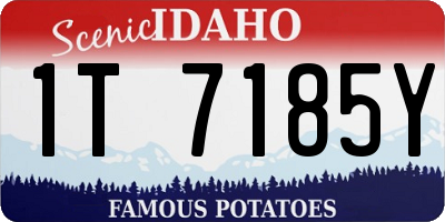 ID license plate 1T7185Y