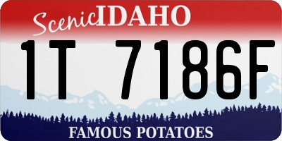ID license plate 1T7186F