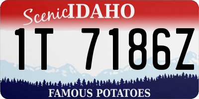 ID license plate 1T7186Z