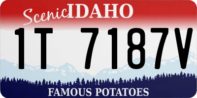 ID license plate 1T7187V