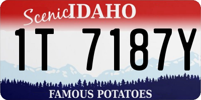 ID license plate 1T7187Y