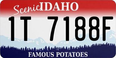 ID license plate 1T7188F