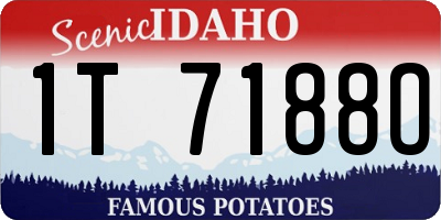 ID license plate 1T7188O