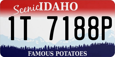 ID license plate 1T7188P