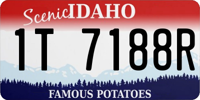 ID license plate 1T7188R
