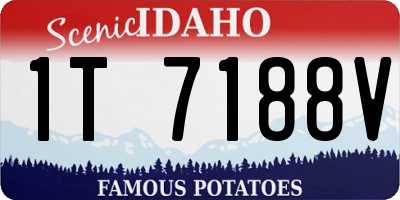 ID license plate 1T7188V