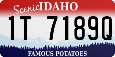 ID license plate 1T7189Q