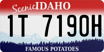 ID license plate 1T7190H