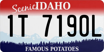 ID license plate 1T7190L