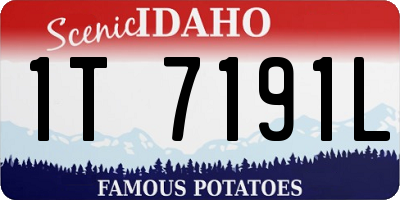 ID license plate 1T7191L